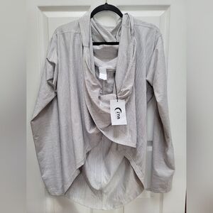 Zara Active Haze Yoga Shawl Space Gray Plus Size XXL NWT